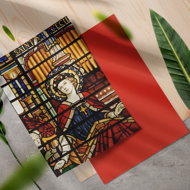Saint Cecilia Patron Saint Music Scrapbook Papper (Skapare uppladdad)