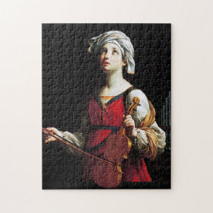 Saint Cecilia (St. Cecilia), Guido Reni Pussel