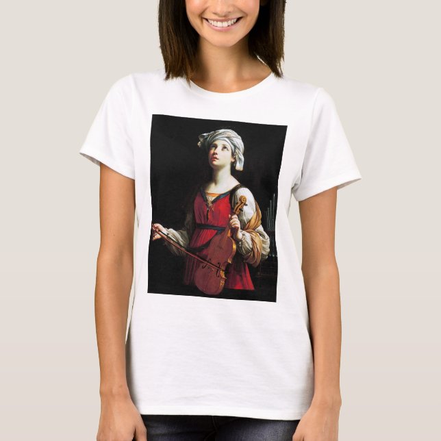 Saint Cecilia (St. Cecilia), Guido Reni T Shirt (Framsida)