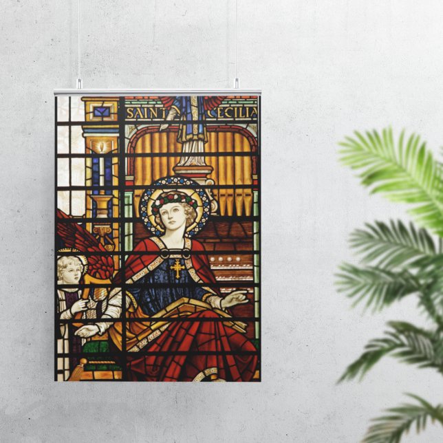 Saint Cecilia Stached Glass Poster (Skapare uppladdad)