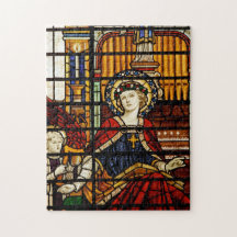 Saint Cecilia Stached Glass