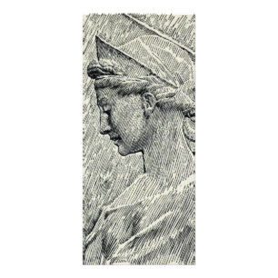Saint Cecilia Virgin och martyr Reklamkort