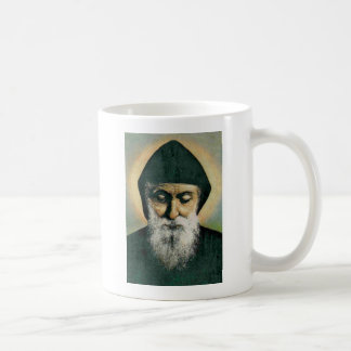 Saint Charbel Porträtt Kaffemugg