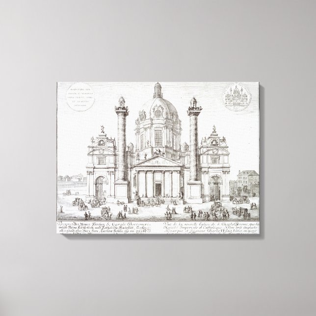 Saint Charles Borromeo (1538-84), Wien, Canvastryck (Framsida)
