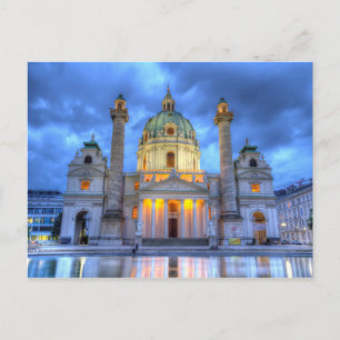 Saint Charles kyrka i Wien, Österrike Vykort