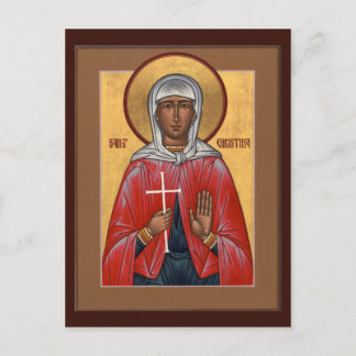 Saint-Christina Prayer-kort Vykort