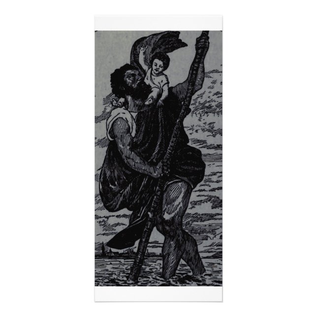 Saint Christopher av Titian Reklamkort (Framsidan)