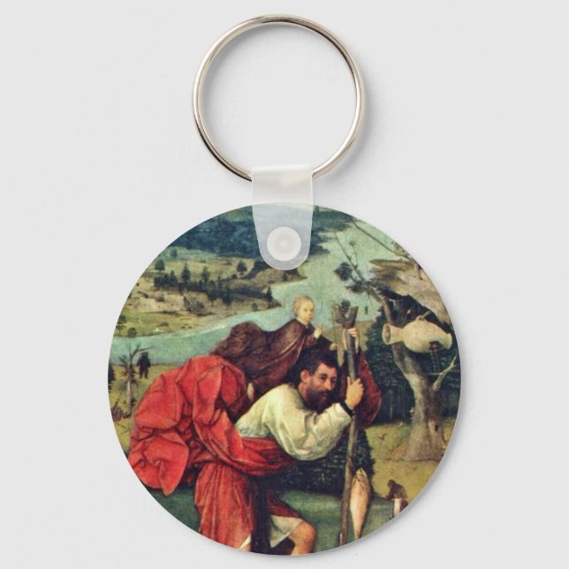 Saint Christopher. från Hieronymus Bosch (Best Qua Nyckelring (Framsida)