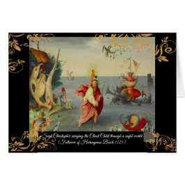 Saint Christopher Patron saint of Travelers Hälsningskort