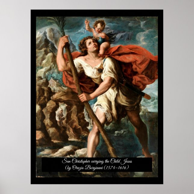 Saint Christopher Patron saint of Travelers Poster (Framsidan)