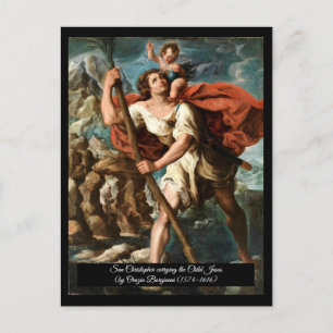 Saint Christopher Patron saint of Travelers Vykort