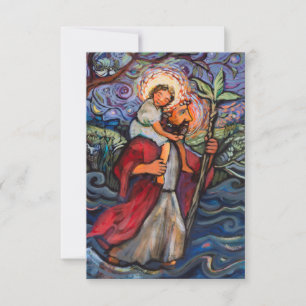 Saint Christopher Prayer-kort