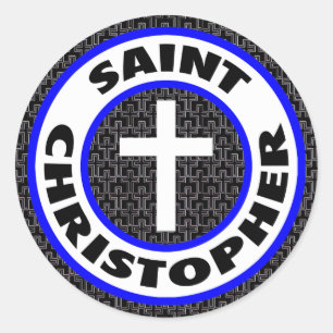 Saint Christopher Runt Klistermärke