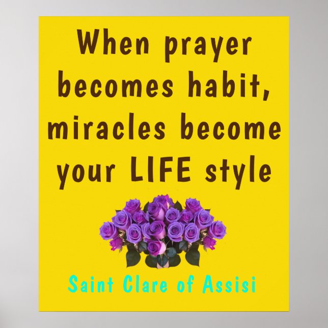 Saint Clare Assisi Poster (Framsidan)