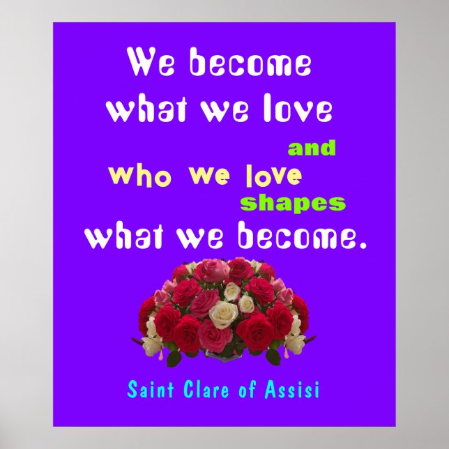 Saint Clare Assisi Poster (Framsidan)