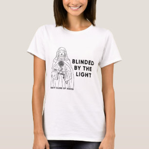 Saint Clare av Assisi T-Shirt-katolska Saint T Shirt