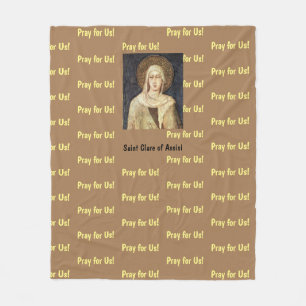 Saint Clare of Assisi Fleecefilt