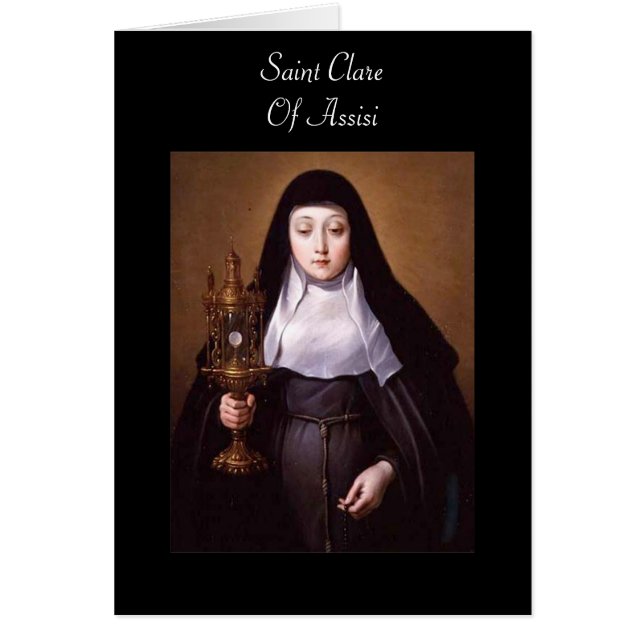 Saint Clare of Assisi OBS Kort (Framsidan)