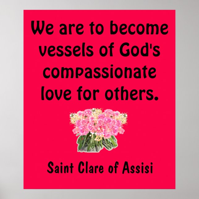 Saint Clare of Assisi Poster (Framsidan)