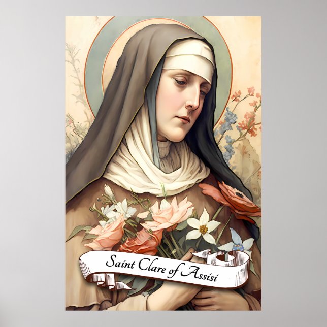 Saint Clare of Assisi Poster (Framsidan)