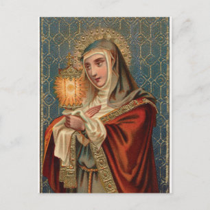 Saint Clare of Assisi Vykort