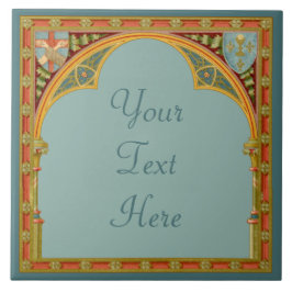 Saint Clare's Trefoil Arch (SAU 27) Ceramic Tile 3 Kakelplatta