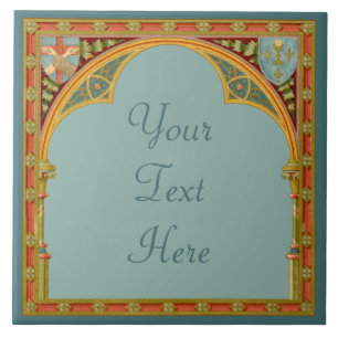 Saint Clare's Trefoil Arch (SAU 27) Ceramic Tile 3 Kakelplatta