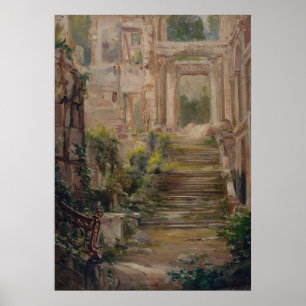 Saint-Cloud Castle Ruins Trappor Poster