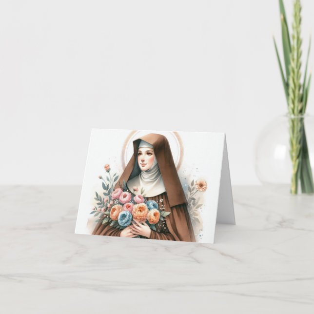 Saint Colette-Saint of Infertility Card Kort (Framsida)