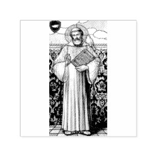 Saint Columbanus Irish missionary Självfärgande Stämpel