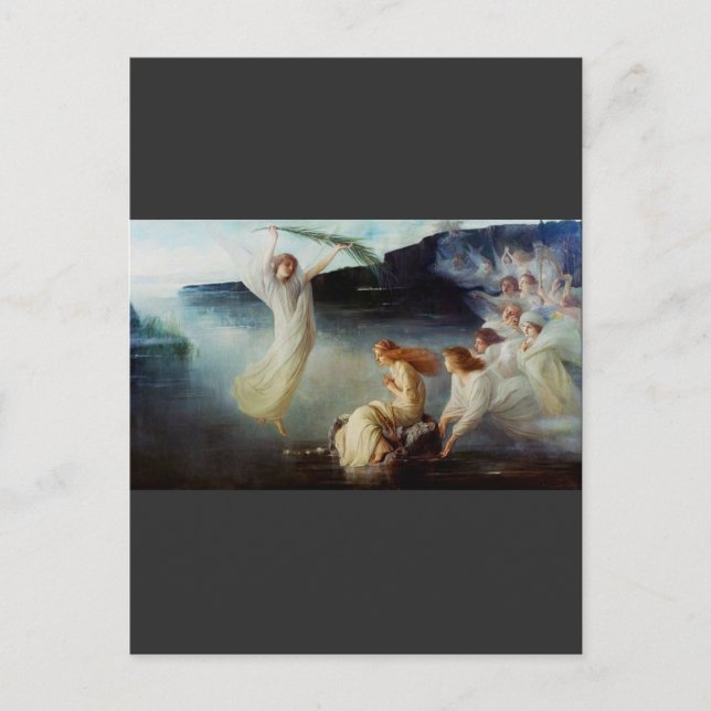 Saint Cristina martyrdom Helg Vykort (Framsida)