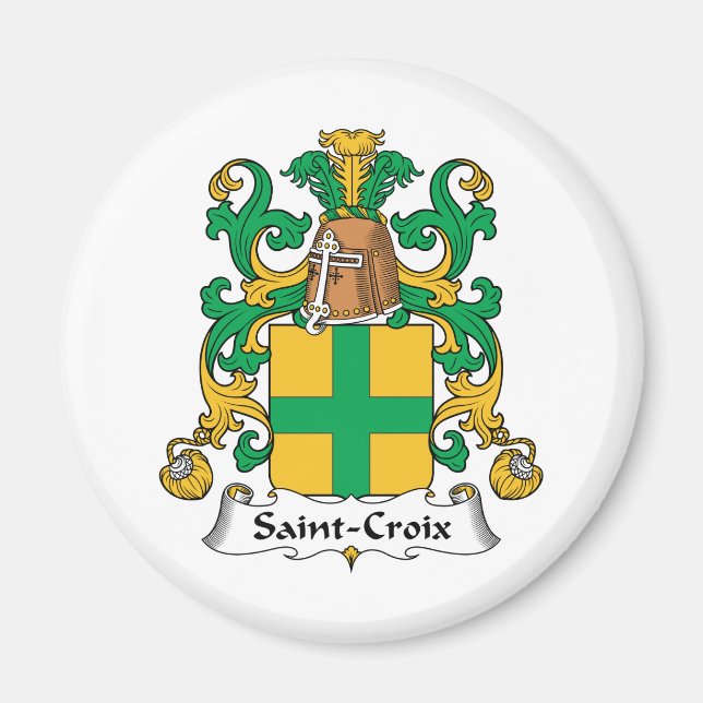Saint-Croix Family Crest Magnet (Framsidan)