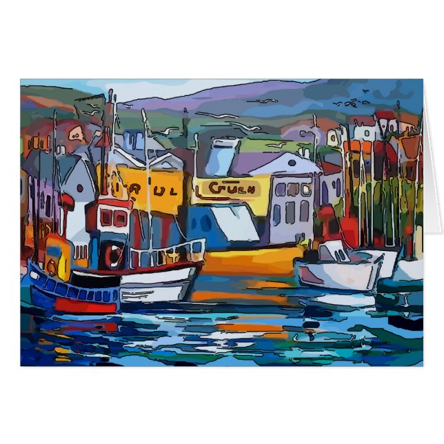 Saint Croix Harbour Hälsningskort (Framsidan Horizontal)