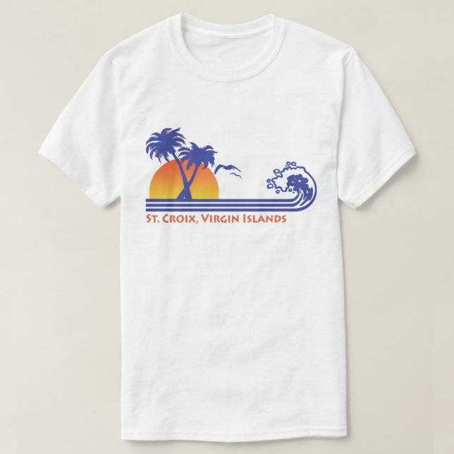 Saint-Croix-Jungfruöarna Tee Shirt (Design framsida)