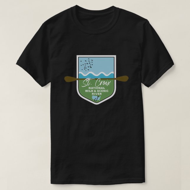 Saint Croix National Vild och Scenia River Minneso T Shirt (Design framsida)