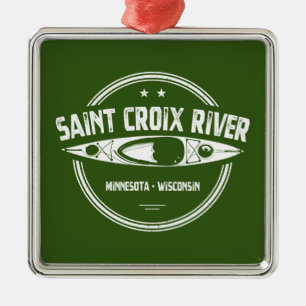 Saint Croix River Minnesota Wisconsin Kayaking Julgransprydnad Metall