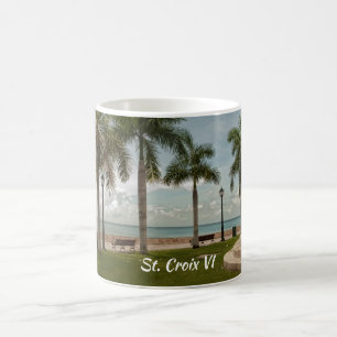 Saint Croix Virgin Islands Tropical Handflatan Bea Kaffemugg