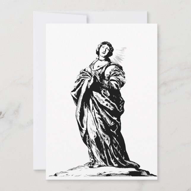 Saint Cunera av Rhenen virgin och martyr Inbjudningar (Framsida)