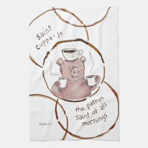 Saint Cuppa Jo Absurdi-köksduk Kökshandduk