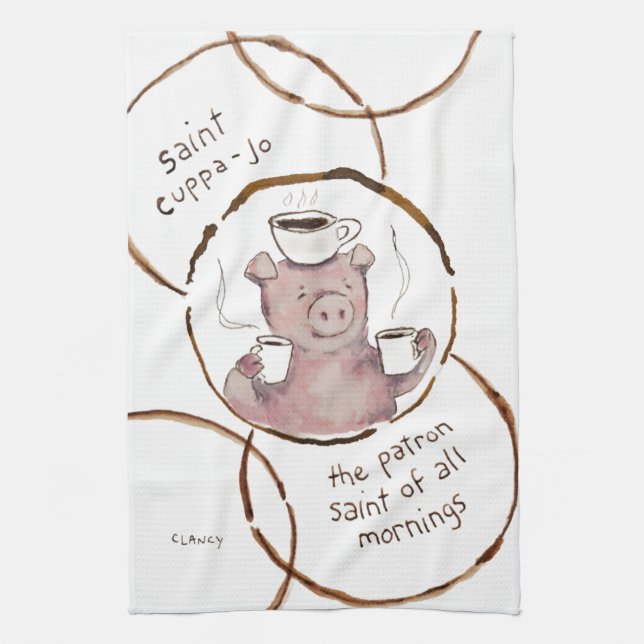 Saint Cuppa Jo Absurdi-tea towel Kökshandduk (Vertikal)