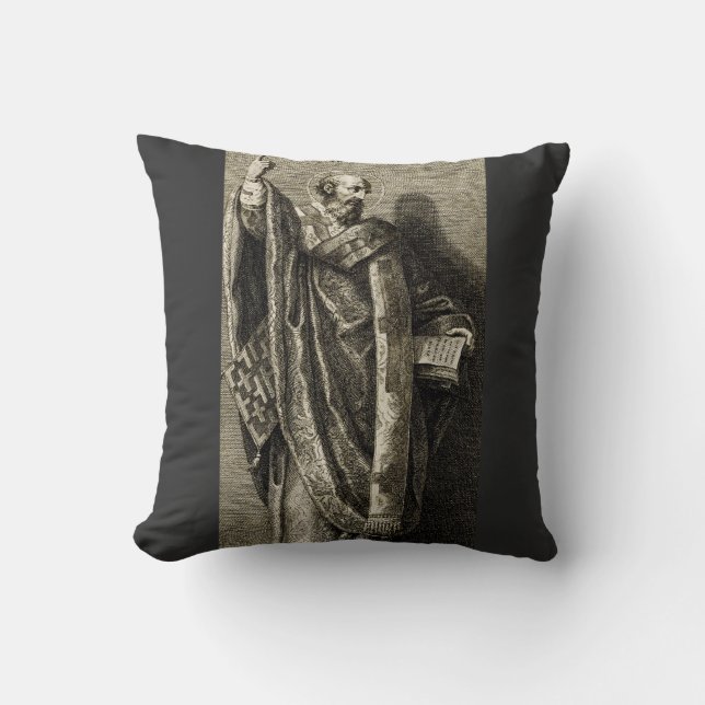 Saint Cyril av Jerusalem Confessor Kudde (Framsida)