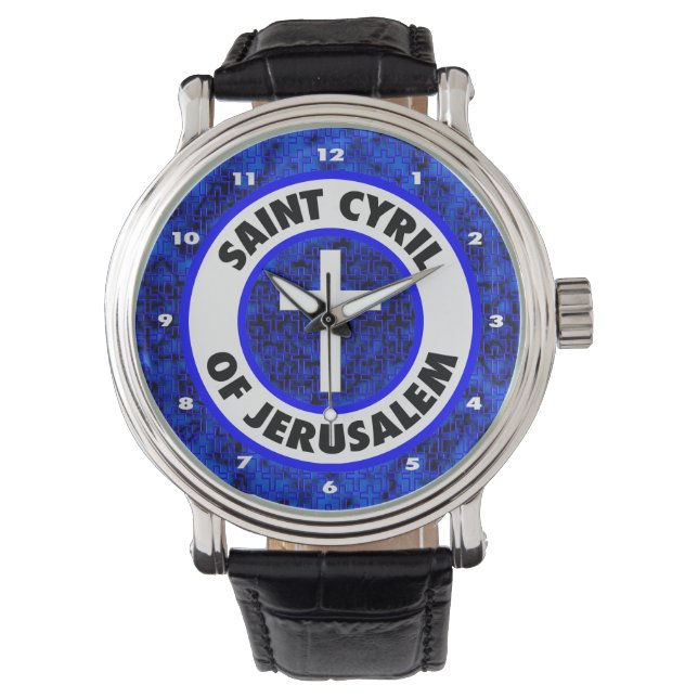 Saint Cyril i Jerusalem Armbandsur (Framsida)