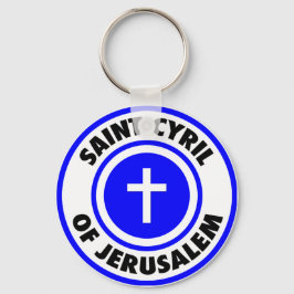 Saint Cyril i Jerusalem Nyckelring