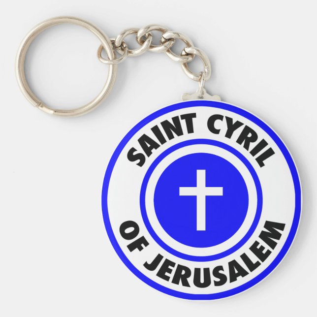 Saint Cyril i Jerusalem Nyckelring (Framsidan)