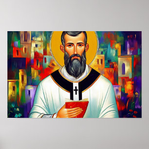 Saint Cyril i Jerusalem Poster