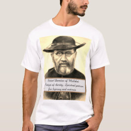 Saint Damien Patron of outcasts T Shirt