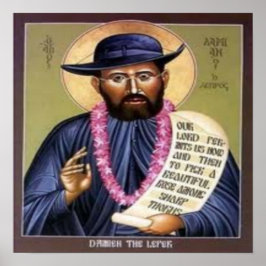 Saint Damien print Poster