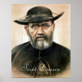 Saint Damien print Poster