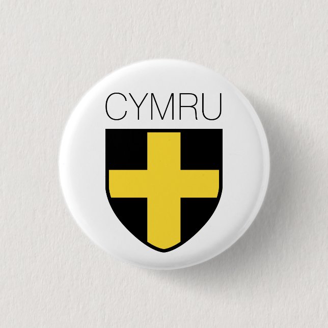 Saint David Badge (Wales/Cymru) Knapp (Framsida)