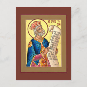 Saint David Prayer Card Vykort